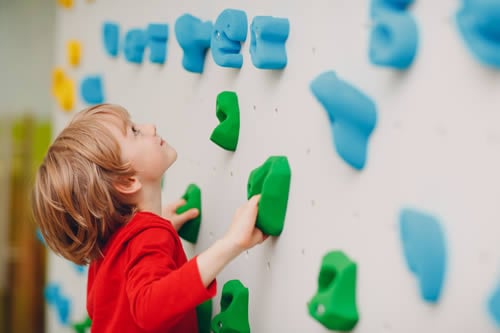 dyslexic child climbing 