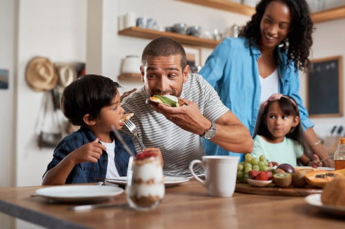 fun mealtime with family