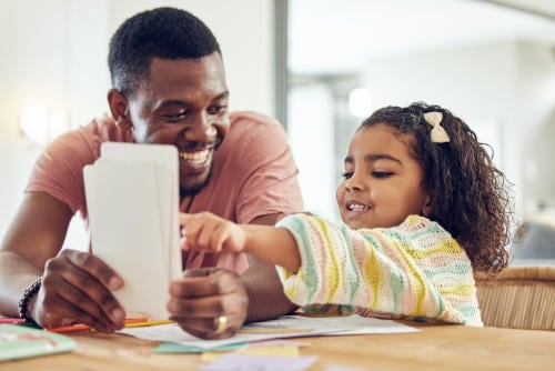 Child wityh school trauma getting help from tutor