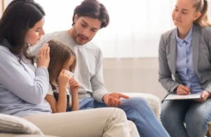parents and ehcp provider discussing ehcp request